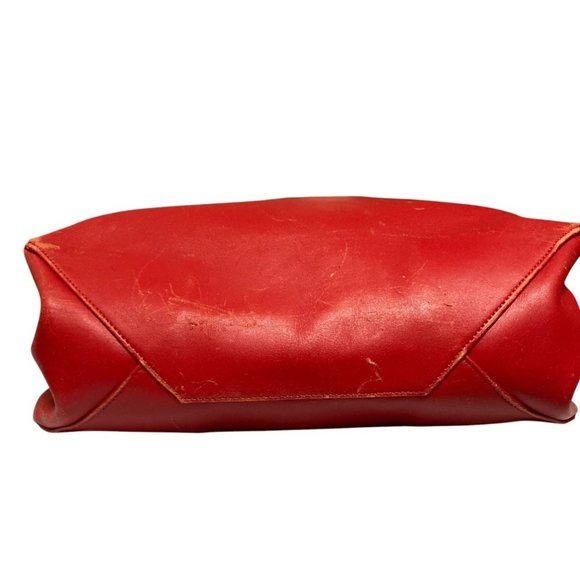 CELINE Horizontal Cabas Tote Bag, Beige Red, Women's - Picture 4 of 9